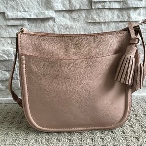 Kate Spade pink leather crossbody bag